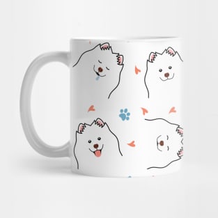 Samoyed Dog Emoji Mug